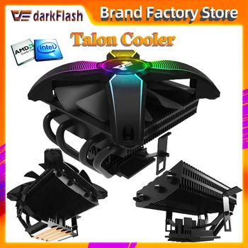 

Aigo darkflash talon cooler CPU Cooler Master 4 Pure Copper Heat-pipes freeze Tower Cooling System CPU Cooling Fan with PWM Fans