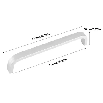 Aluminum Alloy Door Handles Matte Surface Hardware for Kitchen Cabinet Furniture Closet Door Handle Solid Hardware