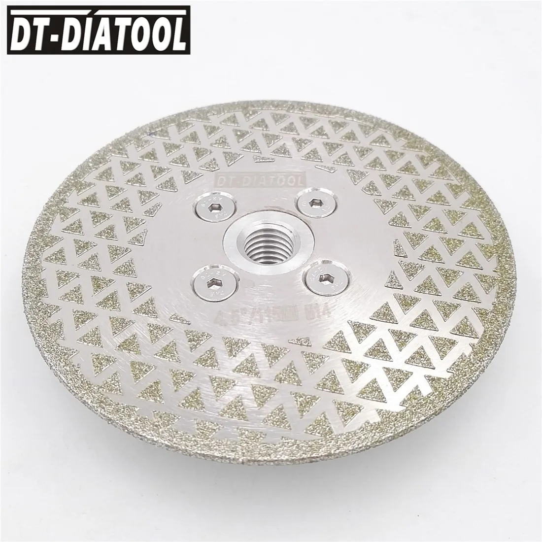 DT-DIATOOL 1 шт. одиночное Боковое покрытие алмазный отрезной диск с электролитическим покрытием шлифовальный диск M14 или 5/8-11 резьба Гранит Мрамор Круглопильный Станок для плитки