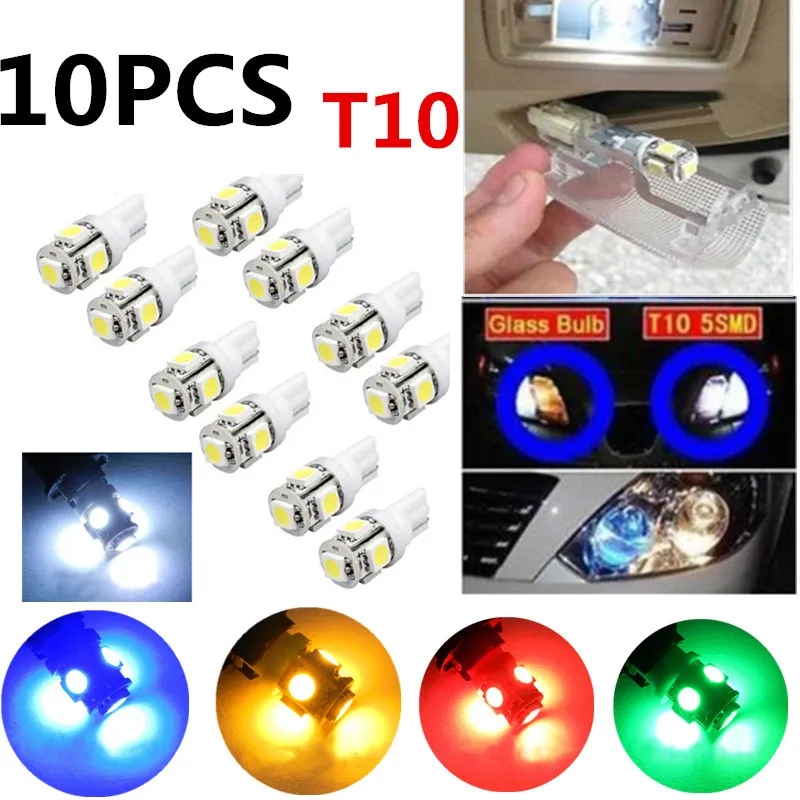 CARPRIE автомобильный светильник s 10 шт. 5-SMD 5050 Светодиодный лампы подсветки
