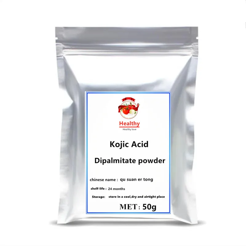 

Hot sale Kojic Acid Dipalmitate powder pure 99% kojic acid soap 1pc skin whitening serum extract sunscreen and freckle removing