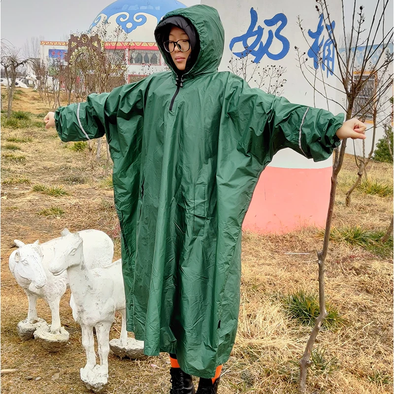 Capa de Chuva de Silicone Capa de Capa de Chuva de Uma Capa de Chuva ao ar Jaquetas de Acampamento Engrenagem de Chuva Caminhadas Peça Poncho Livre Unisex 40d 5 capa de capa de chuva de uma