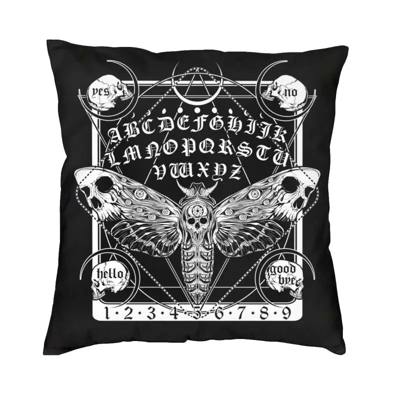 

Death Moth Spirit Board Cushion Cover 40x40 Decoration Print Mystic Gothic Ouija Witchcraft Throw Pillow For Living Room