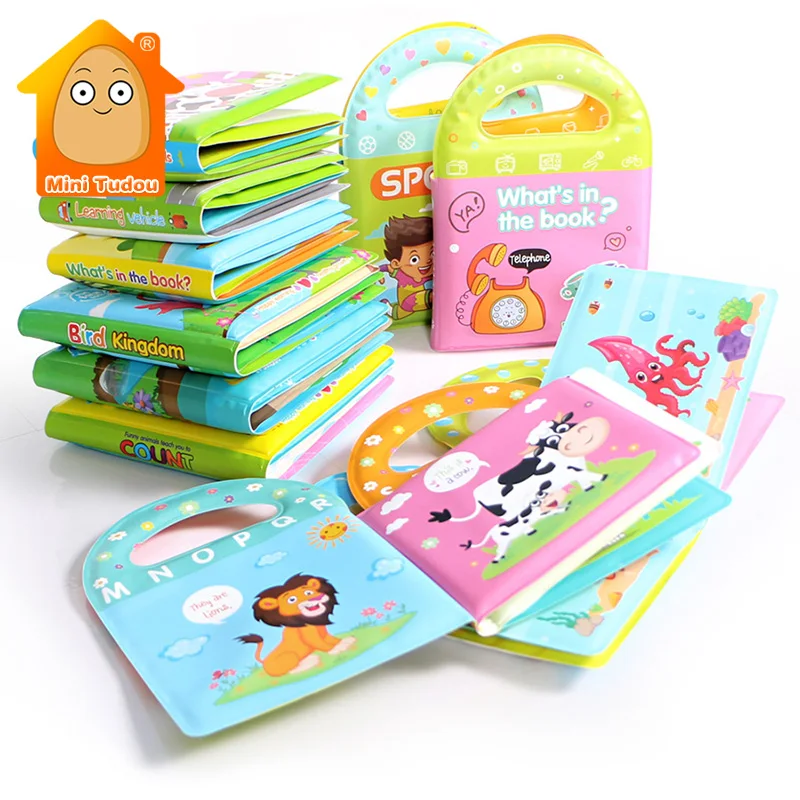 Baby EVA Bath Books Cartoon Animals Bathroom Shower Waterproof Educational Cognitive Floating Soft Early Leaning Toys For Child | Игрушки и