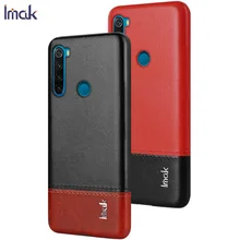 IMAK для Xiaomi Redmi Note 8 чехол Роскошный кожаный чехол из искусственной кожи чехол s для Redmi Note 8 Pro твердый PC задняя крышка