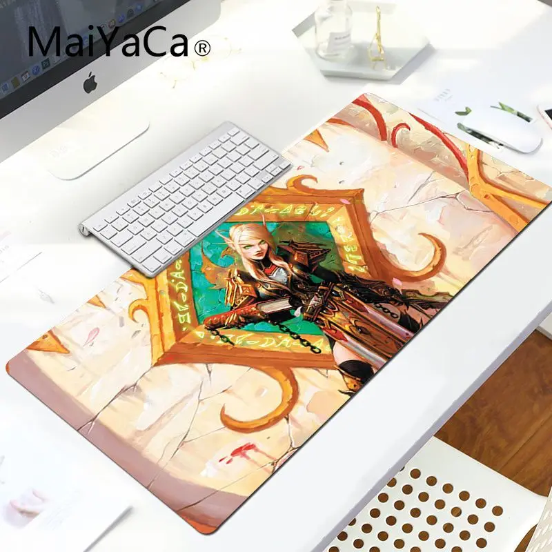 MaiYaCa Мир Warcraft кровавый эльф клавиатура коврики для игровой мыши Большой Коврик Для Мыши Компьютерный коврик - Цвет: LockEdge 30X90cm
