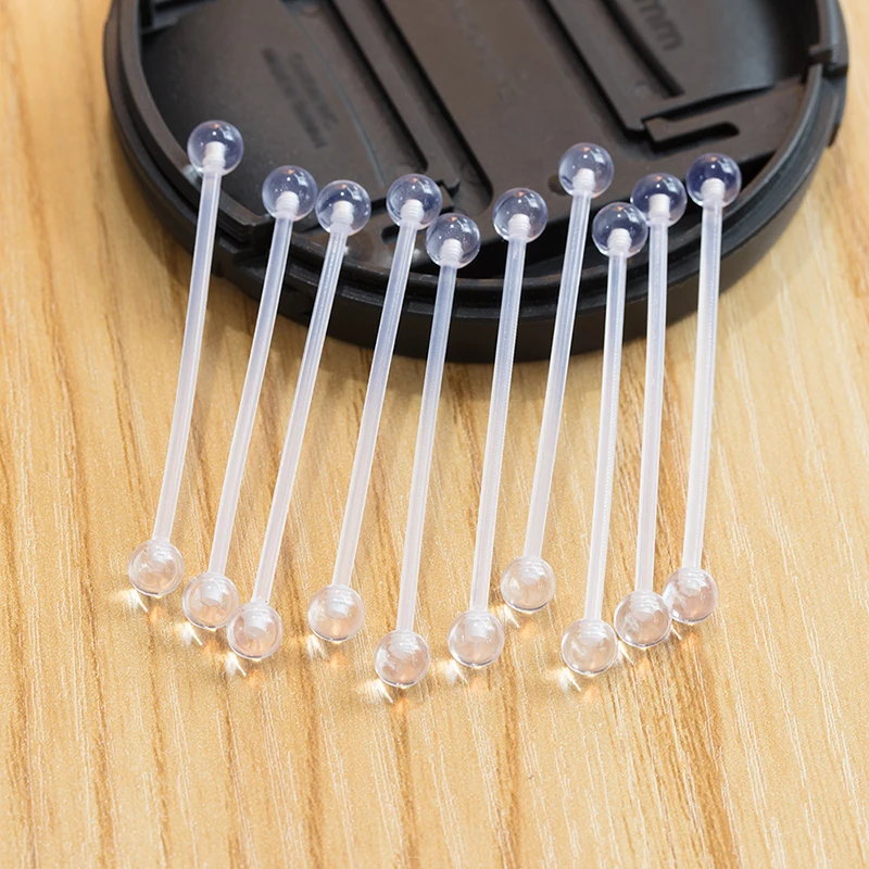 10PCS 14G UV Acrylic Bioflex & Stainless Steel Industrial Barbell