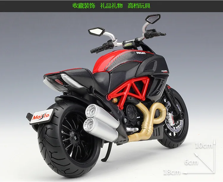 Maisto 1:12 весы DUCATI Diavel из углеродного металла литой спортивный гоночный мотоцикл модель мотоцикл