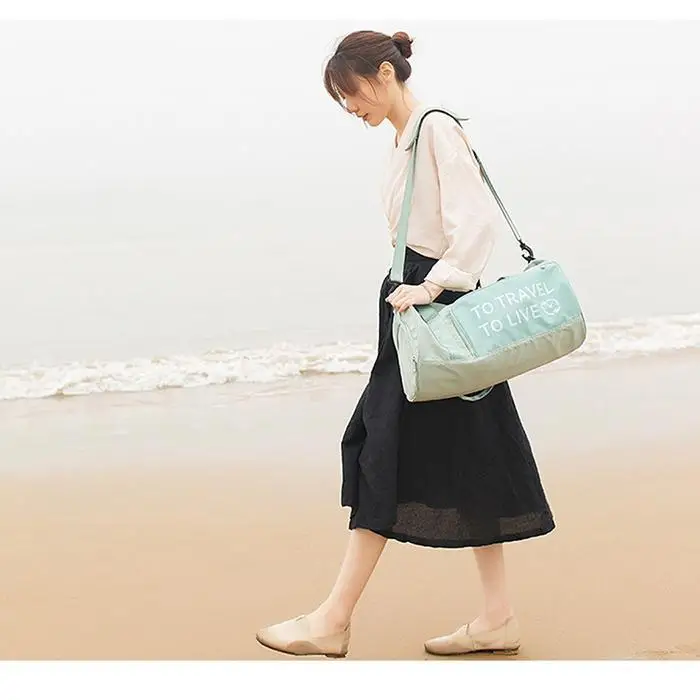 Fitness Sport Waterproof Bag Lightweight Short-distance Casual Square Workout Travel Solid Zipper Bag Workout