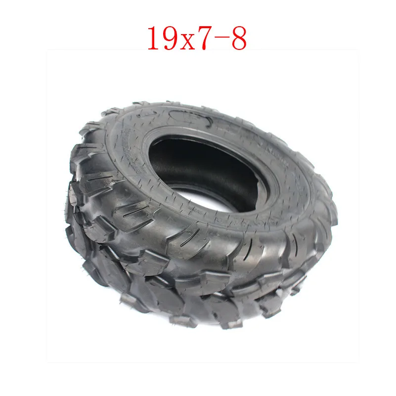 Lightning shipping высокопроизводительный картинг детская коляска ATV UTV 19x7-8 дюймов бескамерные шины 19*7-8 резиновые шины