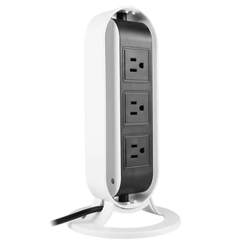 

Creativity Smart USB Power Outlets Strip Protector White&Black 110~250V AU Plug