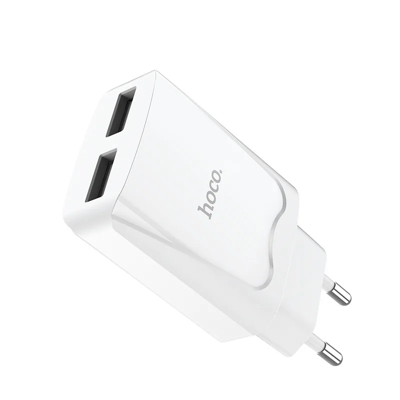 HOCO C52A USB зарядное устройство для iPhone X 8 7 iPad двухпортовое зарядное устройство адаптер ЕС зарядное устройство для мобильного телефона для samsung Xiaomi huawei