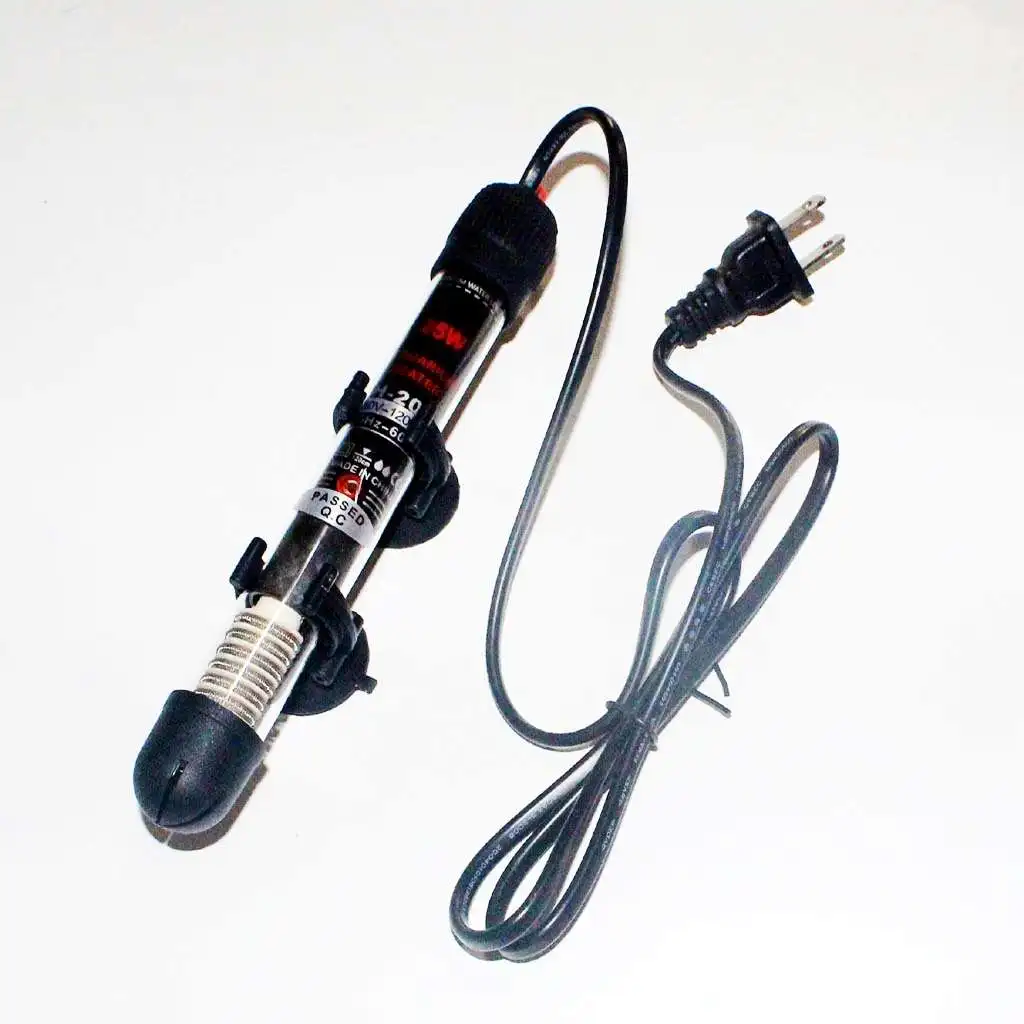 25/50/100/200/300 Aquarium Mini Submersible Fish Tank Adjustable Water Heater