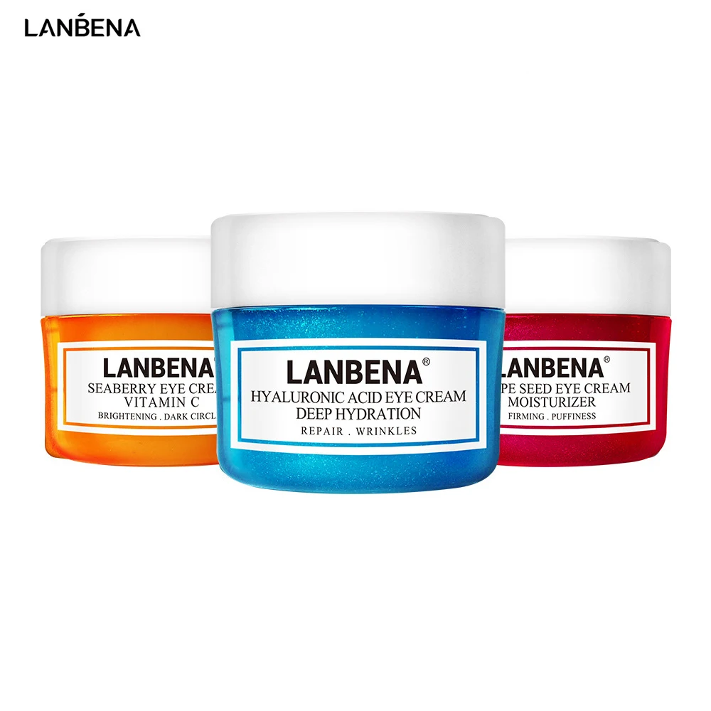 

LANBENA Eye Cream Eye Serum Moisturizing Anti-Wrinkle Removing Eye Puffiness Fading Fine Lines Dark Circle Firming Eye Cream 20g