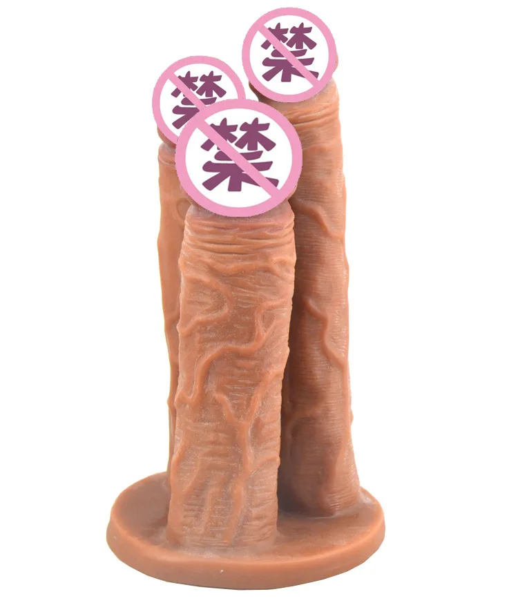 Фаллоимитаторы с 3 головками FAAK реалистичный большой член Анальная пробка Вагина