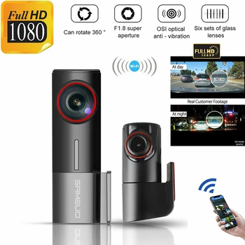 

12MP Dual-Camera Hidden Front Back Automobile DVR High Definition WiFi Carcorder With Screen Car Digital Video Record