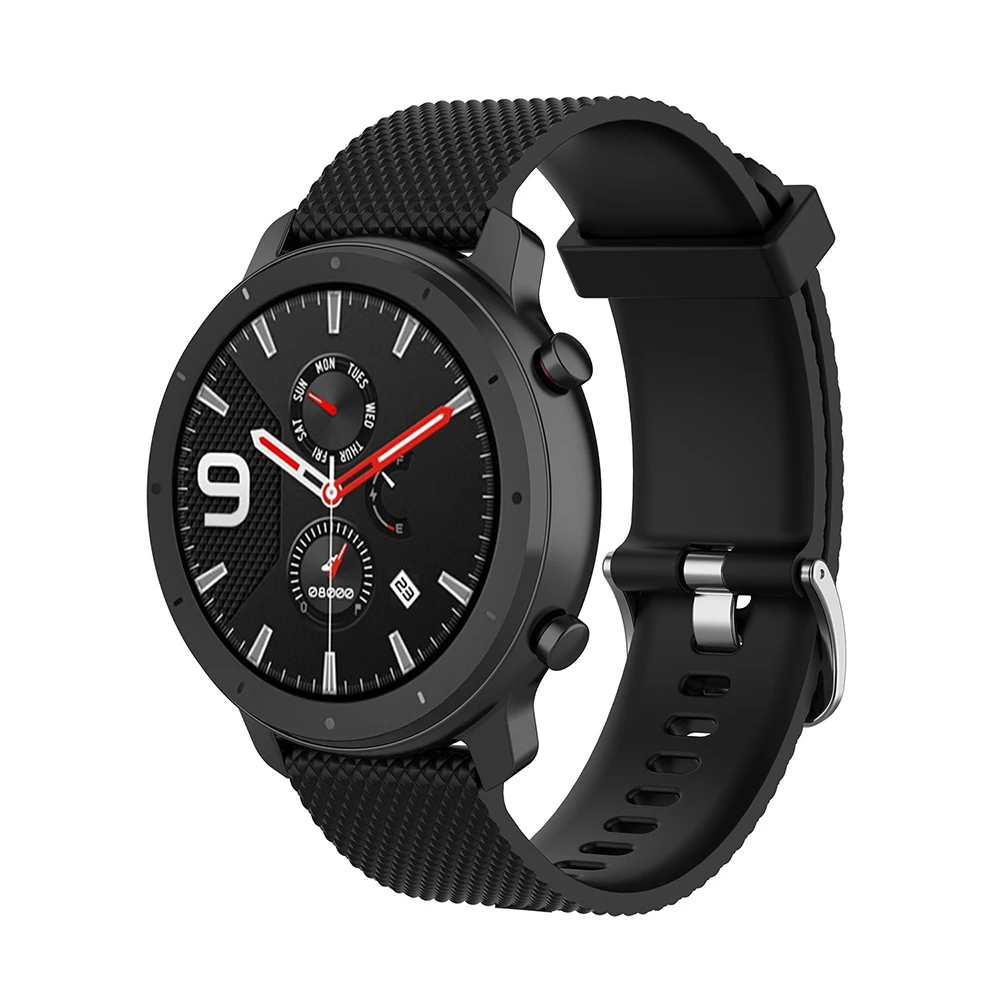 Сменный ремешок для Amazfit GTR 47 мм браслет ремешок для часов Силиконовый сменный ремешок 22 мм ширина - Цвет: as shown
