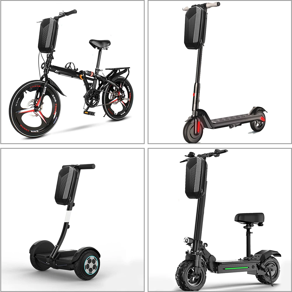 Borsa portaoggetti per manubrio per bici elettrica Scooter impermeabile EVA  custodia rigida per Skateboard elettrico contenitore per tubo anteriore -  AliExpress