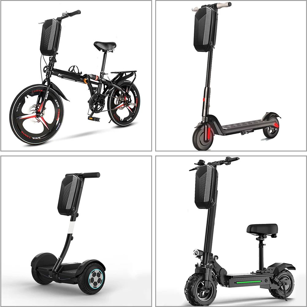 Borsa portaoggetti per manubrio per bici elettrica Scooter impermeabile EVA  custodia rigida per Skateboard elettrico contenitore per tubo anteriore -  AliExpress Sports \u0026 Entertainment