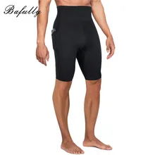 Bafully Неопреновые мужские Формирующие шорты живот для похудения брюки с карманом для уменьшения формирования брюки талия тренажер Нижняя корректирующая одежда