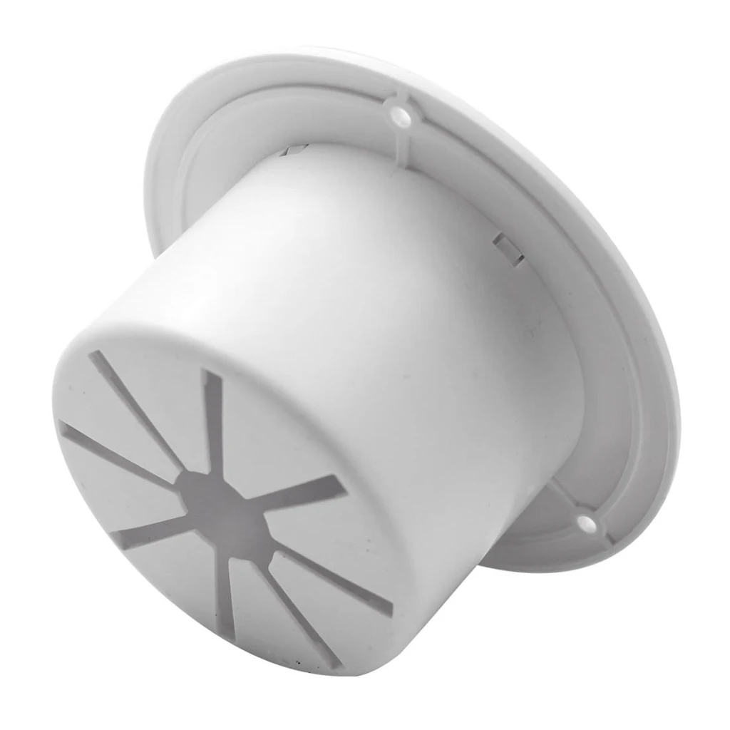 RV WHITE ELECTRIC CABLE HATCH RV MOTORHOME MARINE CORD ROUND W/CABLE HOLD