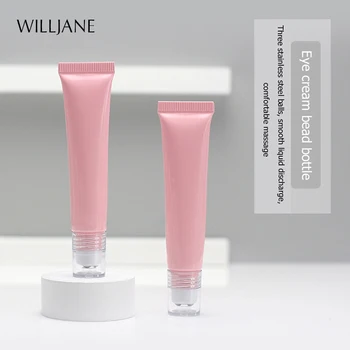 

20ml/g Eye Cream Essence Travel Tube Squeeze Cosmetic Empty Container 3 Steel Balls Massager DIY Makeup Tool Hand Lotion Bottle
