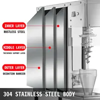 VEVOR Frozen Yogurt Blending Machine Fridge to Make Milkshake Ice Cream Mixing Stainless Steel Commercial Granizing Equipment 2