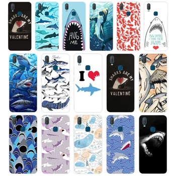 254FG 바다 고래 상어 물고기 선물 소프트 실리콘 Tpu 커버 전화 케이스, 비보 Y3 Y11 Y12 Y15 Y17 네오 프로 케이스