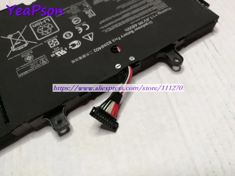 Yeapson 11 4 V 48Wh натуральная B31N1402 B31Bn9H Аккумулятор для ноутбука ASUS N591LB Q551 Q551L Q551LN Q552U Q552UB