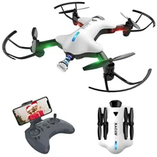 Мини-Дрон с камерой HD RC Квадрокоптер 720P широкоугольный wifi FPV режим удержания высоты Безголовый складной Квадрокоптер