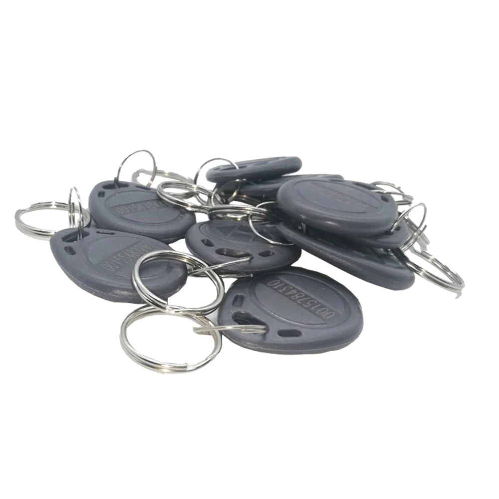 10PCS Read Only TK4100 Proximity 125Khz RFID Keyfobs Card Access Control Key Chain Card rfid blank cards rfid tags stickers blank smart ic cards