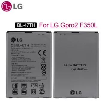 

LG Original BL-47TH Phone Battery For LG Optimus G Pro 2 F350 F350K F350S F350L D837 D838 Replacement Batteries 3200mAh