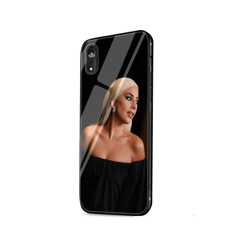Чехол для мобильного телефона, стекло для iPhone 5 5S SE 6 6s 7 8 Plus X XS Max XR, защита корпуса Леди Гага