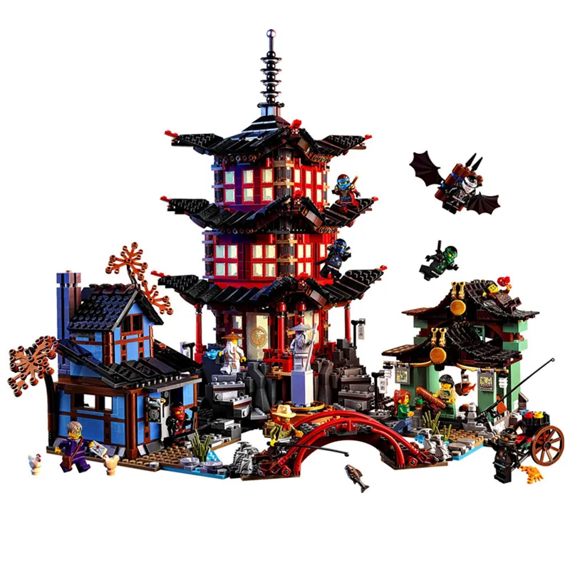 

Ninja Temple 2150+pcs DIY Building Block Sets Educational Toys For Children Compatible Legolyings Ninjagoes