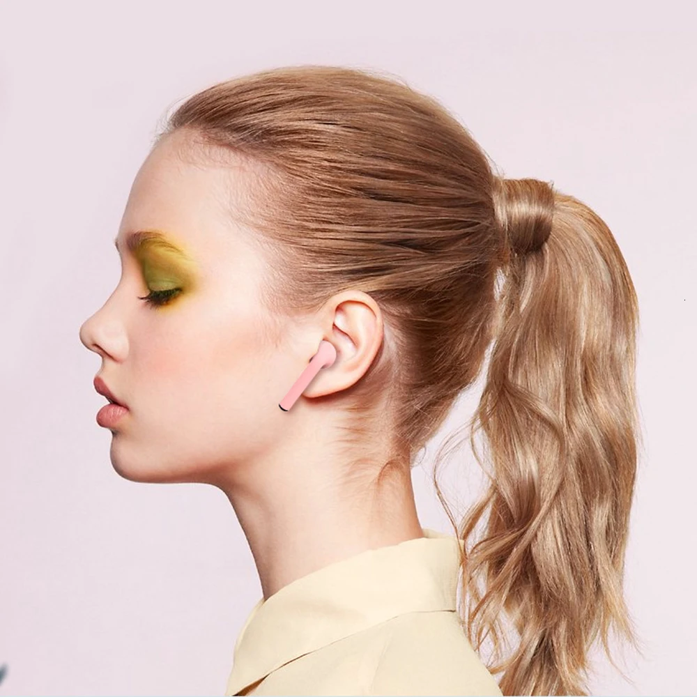 Farbe I12 TWS Drahtlose Bluetooth Kopfhörer Bluetooth 5,0 Kopfhörer Wireless Headset Sport Touch Control Mini Kopfhörer Ohrhörer