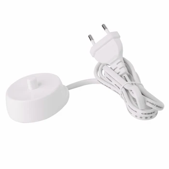 

Replacement Electric Toothbrush Charger Model 3757 Suitable For Braun Oral-B D17 Oc18 Toothbrush Charging Cradle White Eu Plug