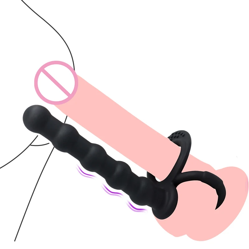 Двойной вибратор пенис страпон фаллоимитатор Вибрационный желе страпон в виде пениса Анальная пробка для человека, взрослых Секс-игрушки