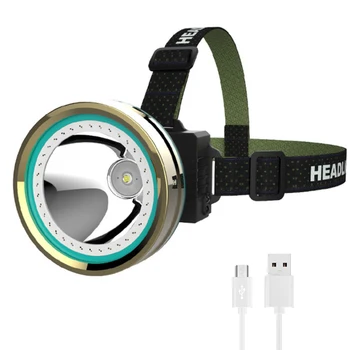 

COB XPE 37LED Induction Sensor Headlamp Spotlight UV White LED Scorpion lamp Searchlight 3800mAh Fishing Head Torch Light 2Modes