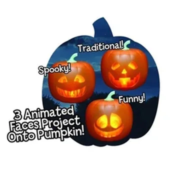 

Hot Halloween Flash Talking Animated LED Pumpkin Projection Lamp for Home Party PLD