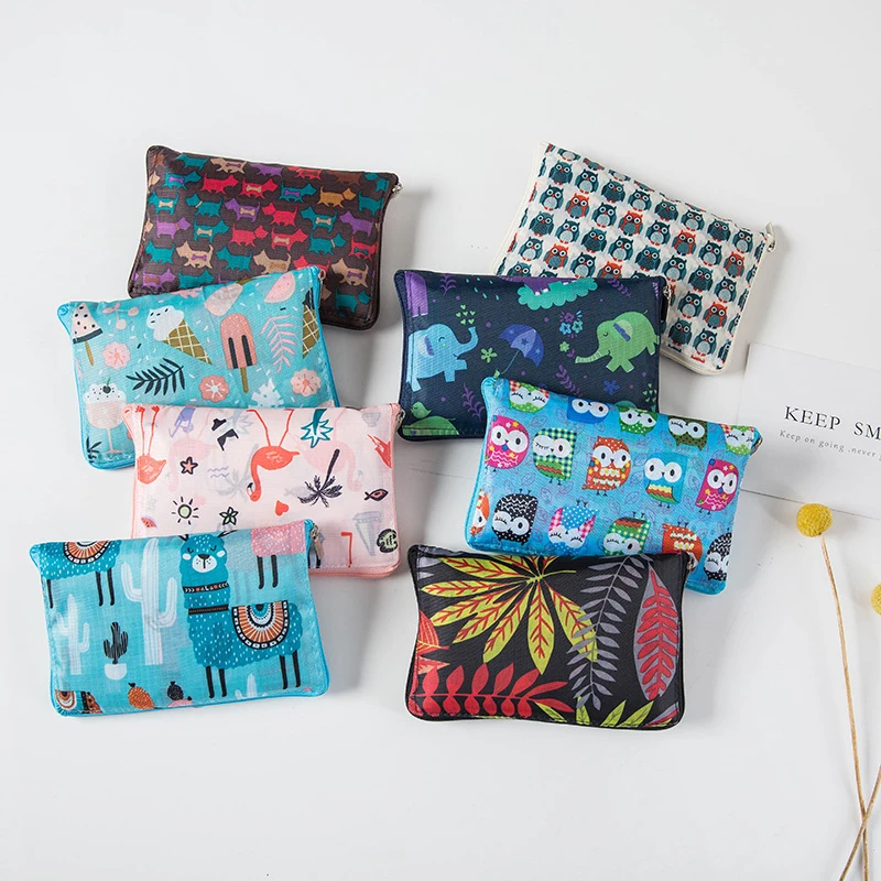 Эко-сумка на молнии с принтом прочная сумка для хранения новая портативная складная сумка для покупок в супермаркете большой емкости