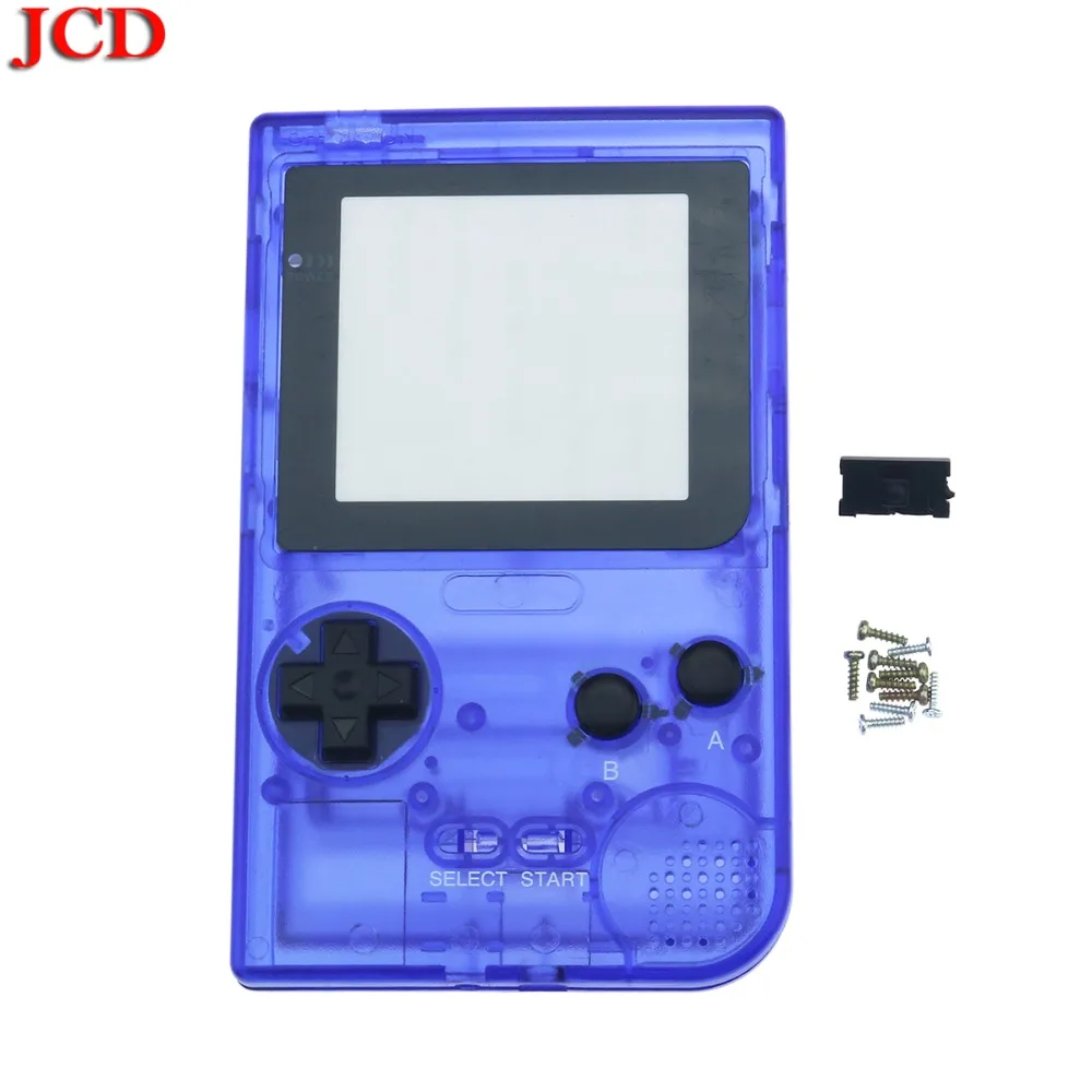 JCD Прозрачный Цветной корпус Оболочка Чехол Замена для Gameboy карман для GBP корпус с резиновой кнопки-подкладки