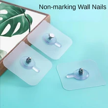 Gancho de PVC para colgar en la pared, accesorio transparente, resistente al agua y duradero, ideal para cocina, baño, foto, 1 unidad