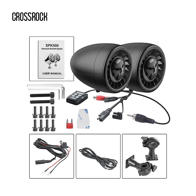 5 дюймов Водонепроницаемый ATV/UTV/лодка мотоцикл Bluetooth колонки тяжелый бас