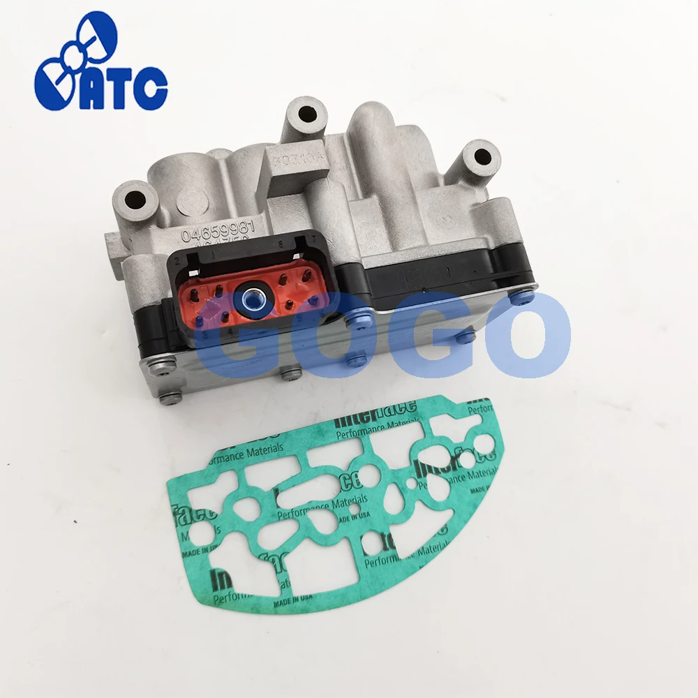 Transmission Shift Control Solenoid Block Pack With Gasket for 41Te A604 5015646AB, 5015646AC, 5140429aa gear box repair kit,transmission pressure sensor,automatic transmission shim pad
