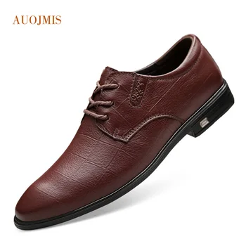 

Men's shoes Korean version spring and autumn 2019 new leather suede leather soft bottom large size business casual shoes