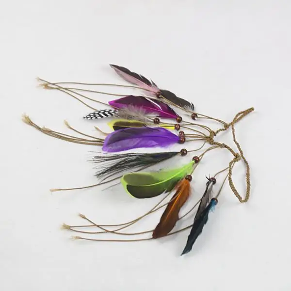 Boho Indian Feather Tassels Hippie Headband Fancy Dress Weave Headpieces