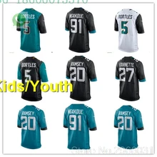 Jacksonville A+++ качественный Детский Молодежный Blake Bortles 5 Jalen Ramsey 20 leonard fournette 27 yannick ngakoue 91 jersey