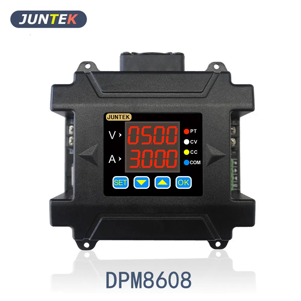 

JUNTEK DPM8608 60V8A Programmable DC DC digital adjustable Step Down voltage bench Power Supply Buck converter 485 communication