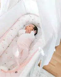 Lit pour bébé en coton américain, lit pour nouveau né, résistant à la pression, Portable, amovible et lavable 