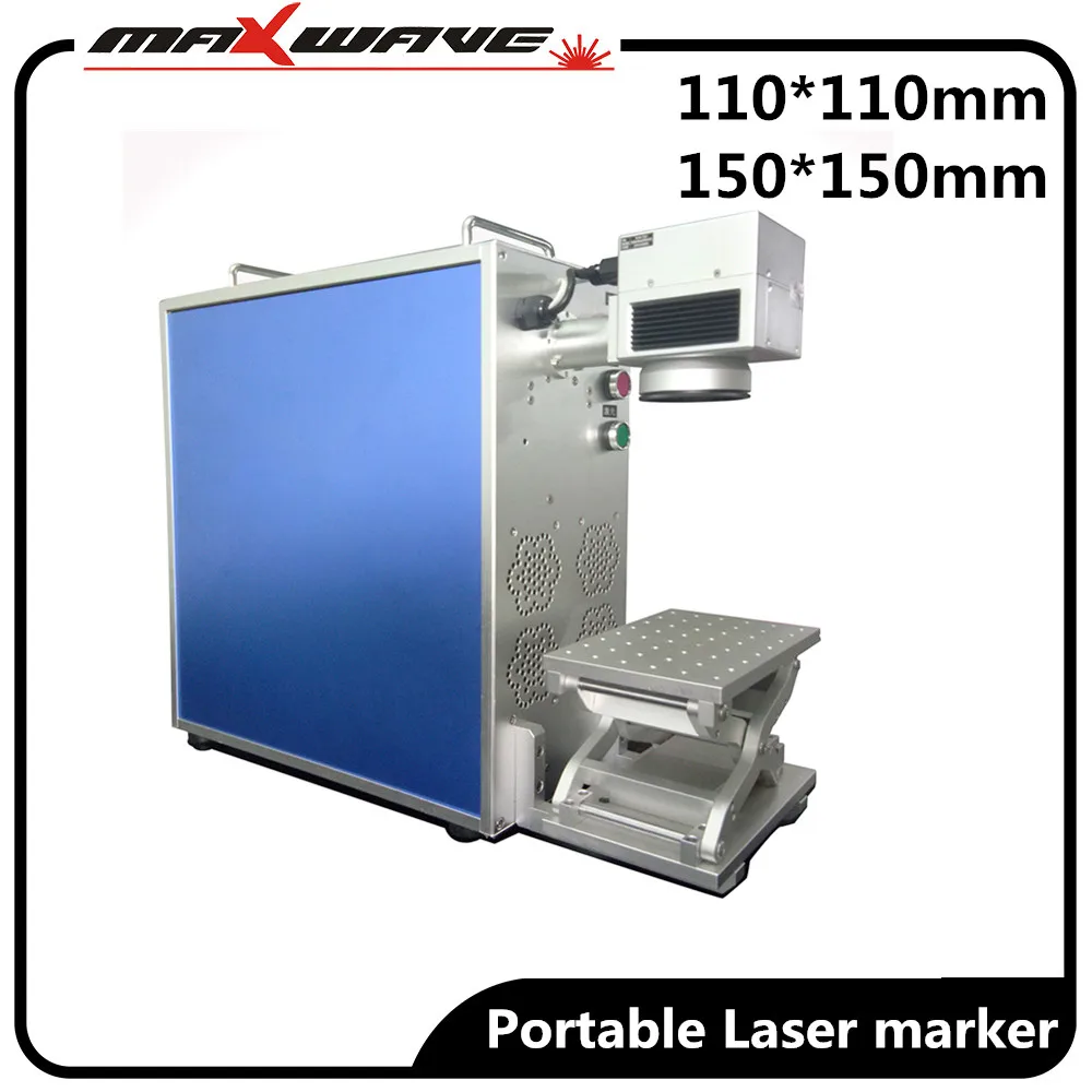 

Portable small 20W fiber laser marking machine iron marking machine mark on the metal surface